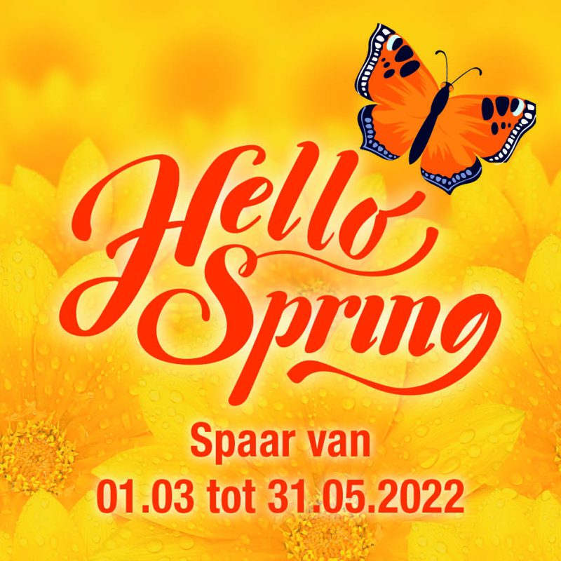 Nieuwe Spaaractie Hello Spring!