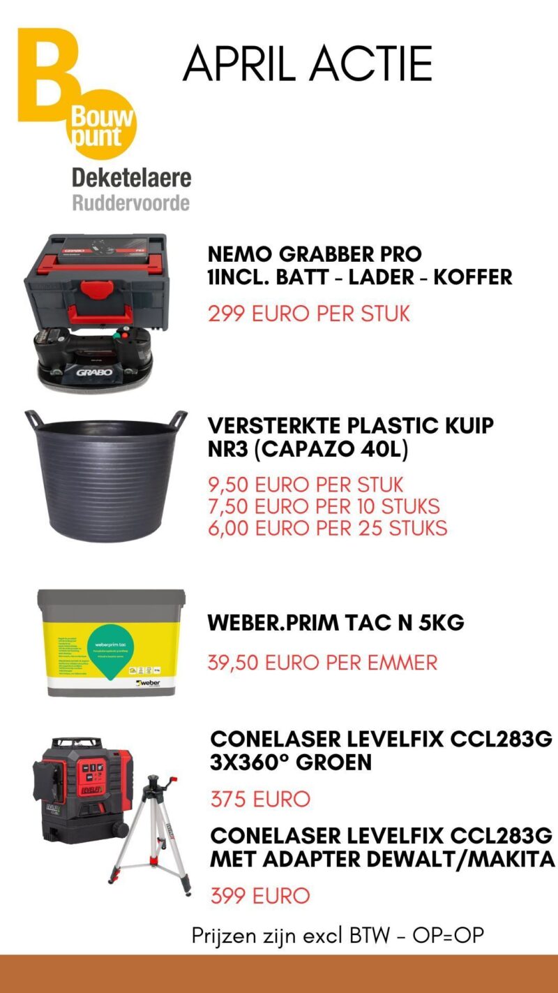 April actie 2026