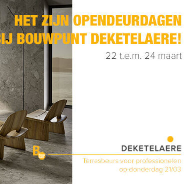 Opendeurweekend 22-23-24 maart