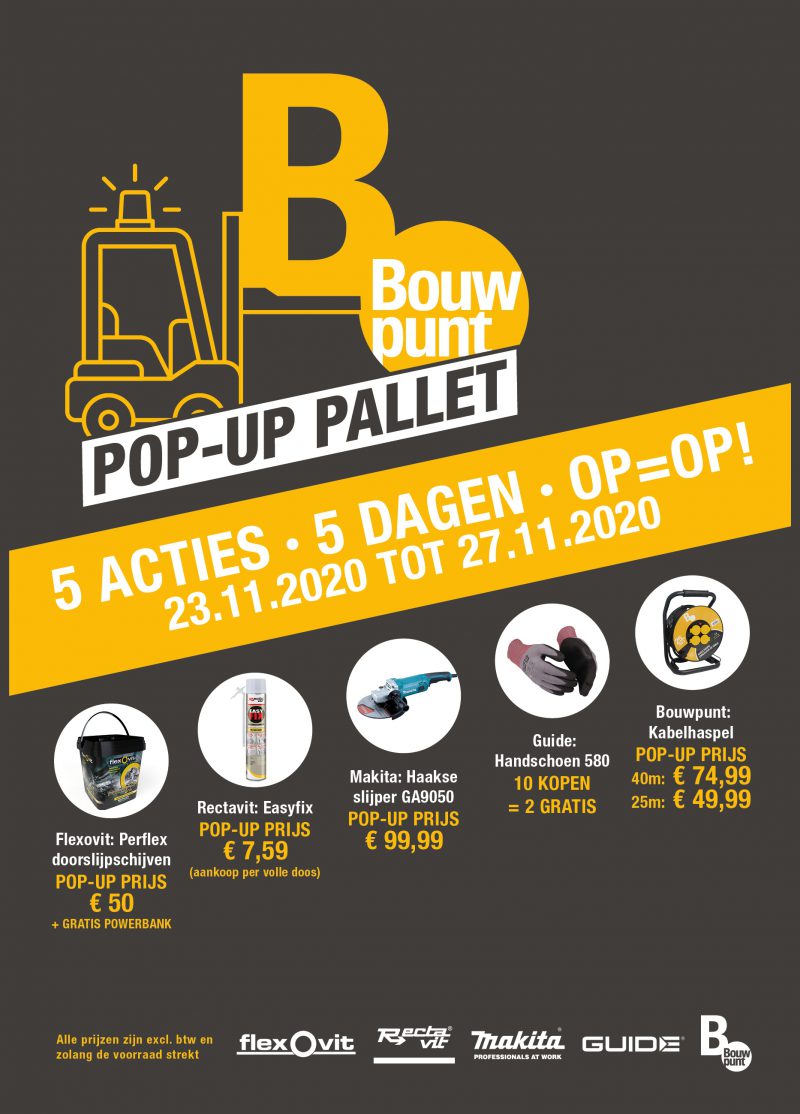 POPUPPALLET ACTIE FLYER