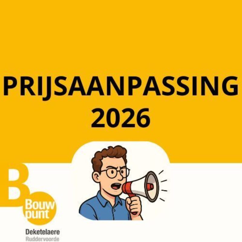 Prijsaanpassing 2026
